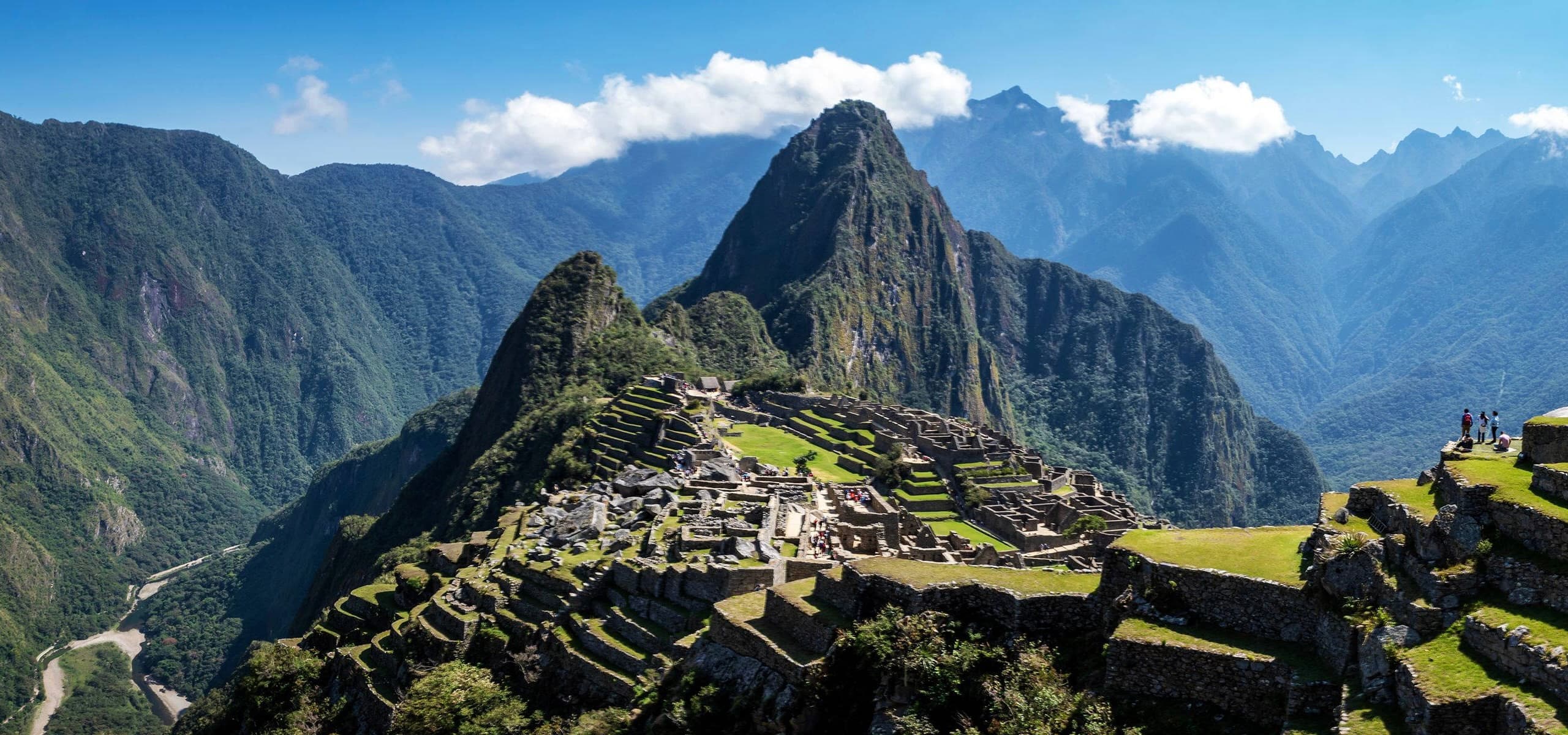 Vista panorámica de Machu Picchu